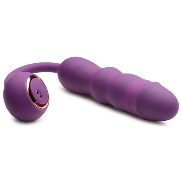 Inmi Thrust Thumper Thrusting Silicone Rechargeable Vibrator with Remote - Extreme Toyz Singapore - https://extremetoyz.com.sg - Sex Toys and Lingerie Online Store