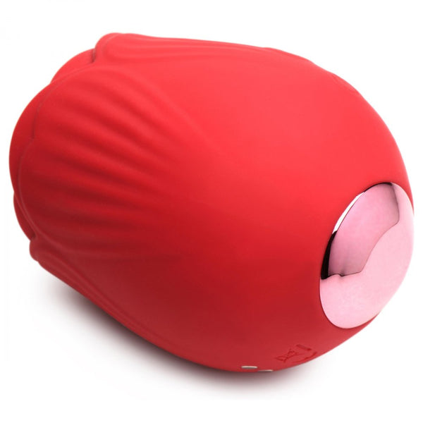Inmi 10X French Rose Licking and Vibrating Rechargeable  Stimulator - Extreme Toyz Singapore - https://extremetoyz.com.sg - Sex Toys and Lingerie Online Store
