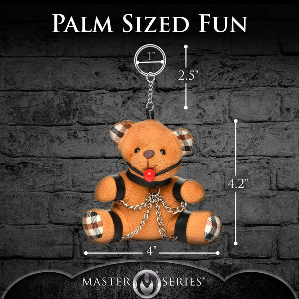 Master Series Gagged Teddy Bear Keychain - Extreme Toyz Singapore - https://extremetoyz.com.sg - Sex Toys and Lingerie Online Store