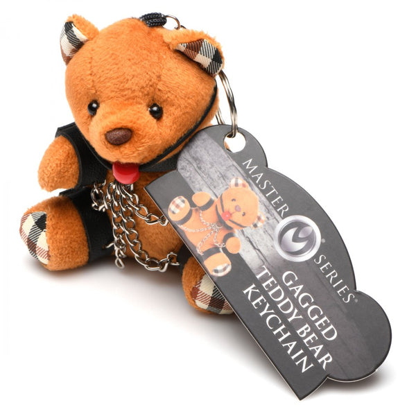 Master Series Gagged Teddy Bear Keychain - Extreme Toyz Singapore - https://extremetoyz.com.sg - Sex Toys and Lingerie Online Store