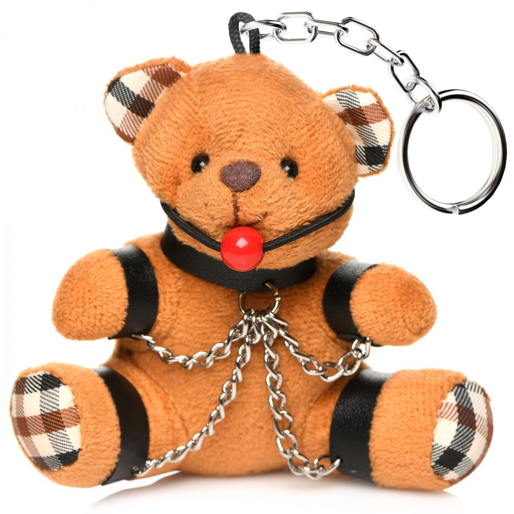 Master Series Gagged Teddy Bear Keychain - Extreme Toyz Singapore - https://extremetoyz.com.sg - Sex Toys and Lingerie Online Store