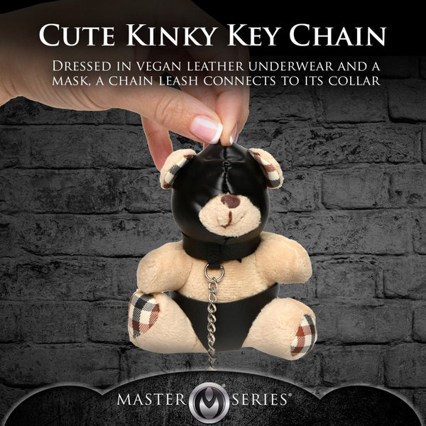 Master Series Hooded Teddy Bear Keychain - Extreme Toyz Singapore - https://extremetoyz.com.sg - Sex Toys and Lingerie Online Store