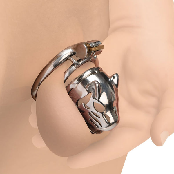 Master Series Caged Cougar Locking Chastity Cage - Extreme Toyz Singapore - https://extremetoyz.com.sg - Sex Toys and Lingerie Online Store - Bondage Gear / Vibrators / Electrosex Toys / Wireless Remote Control Vibes / Sexy Lingerie and Role Play / BDSM / Dungeon Furnitures / Dildos and Strap Ons  / Anal and Prostate Massagers / Anal Douche and Cleaning Aide / Delay Sprays and Gels / Lubricants and more...