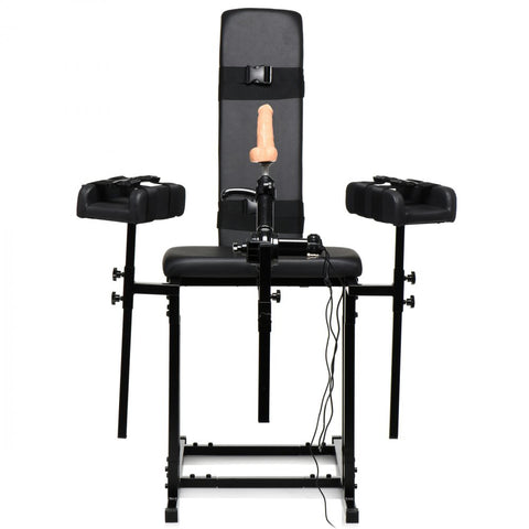 Master Series Ultimate Obedience Chair with Sex Machine - Extreme Toyz Singapore - https://extremetoyz.com.sg - Sex Toys and Lingerie Online Store - Bondage Gear / Vibrators / Electrosex Toys / Wireless Remote Control Vibes / Sexy Lingerie and Role Play / BDSM / Dungeon Furnitures / Dildos and Strap Ons  / Anal and Prostate Massagers / Anal Douche and Cleaning Aide / Delay Sprays and Gels / Lubricants and more...