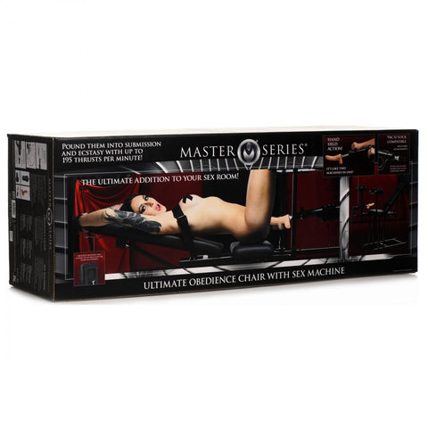 Master Series Ultimate Obedience Chair with Sex Machine - Extreme Toyz Singapore - https://extremetoyz.com.sg - Sex Toys and Lingerie Online Store - Bondage Gear / Vibrators / Electrosex Toys / Wireless Remote Control Vibes / Sexy Lingerie and Role Play / BDSM / Dungeon Furnitures / Dildos and Strap Ons  / Anal and Prostate Massagers / Anal Douche and Cleaning Aide / Delay Sprays and Gels / Lubricants and more...