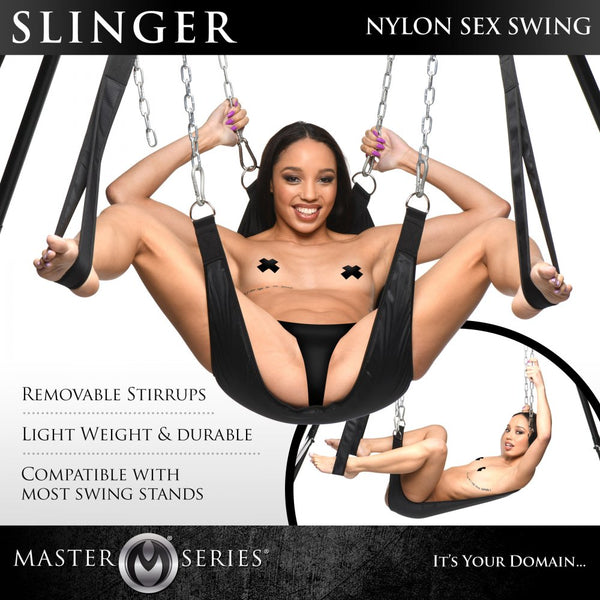 Master Series Nylon Sex Sling - Extreme Toyz Singapore - https://extremetoyz.com.sg - Sex Toys and Lingerie Online Store