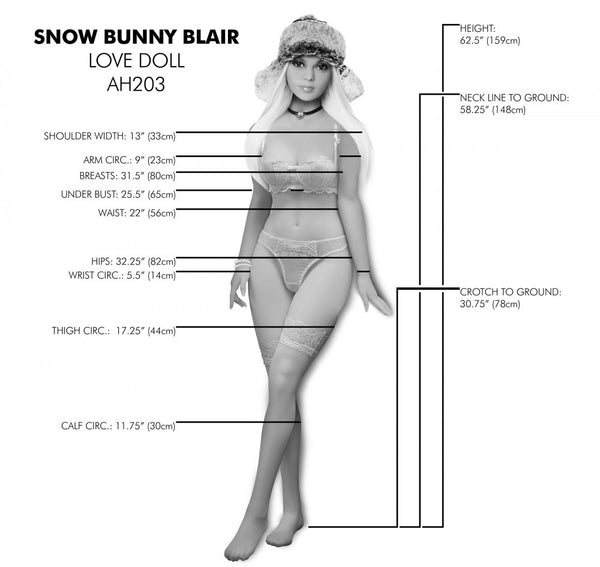 NextGen Dolls Snow Bunny Blair Love Doll - Extreme Toyz Singapore - https://extremetoyz.com.sg - Sex Toys and Lingerie Online Store