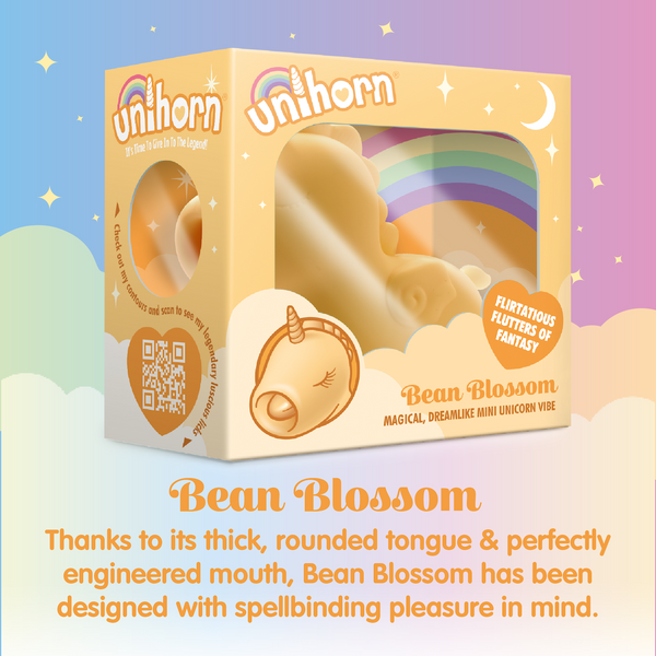 Unihorn Bean Blossom Flickering Tongue Rechargeable Vibe - Extreme Toyz Singapore - https://extremetoyz.com.sg - Sex Toys and Lingerie Online Store