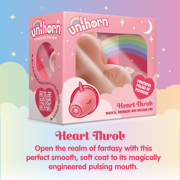 Unihorn Heart Throb Pulsating Rechargeable Vibe - Extreme Toyz Singapore - https://extremetoyz.com.sg - Sex Toys and Lingerie Online Store