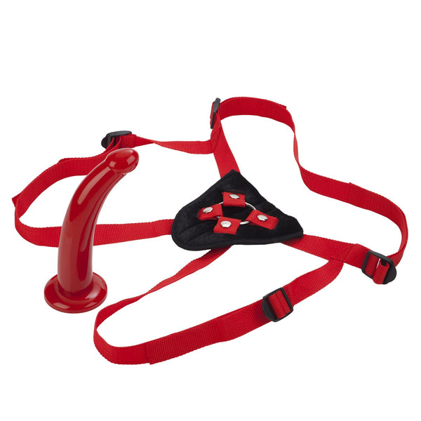 CalExotics  Red Rider Dildo Strap On  - Extreme Toyz Singapore - https://extremetoyz.com.sg - Sex Toys and Lingerie Online Store - Bondage Gear / Vibrators / Electrosex Toys / Wireless Remote Control Vibes / Sexy Lingerie and Role Play / BDSM / Dungeon Furnitures / Dildos and Strap Ons  / Anal and Prostate Massagers / Anal Douche and Cleaning Aide / Delay Sprays and Gels / Lubricants and more...