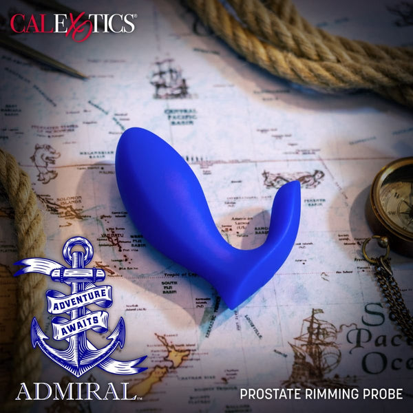 CalExotics Admiral 10 Functions Rechargeable Vibrating Prostate Rimming Probe - Extreme Toyz Singapore - https://extremetoyz.com.sg - Sex Toys and Lingerie Online Store  Edit alt text