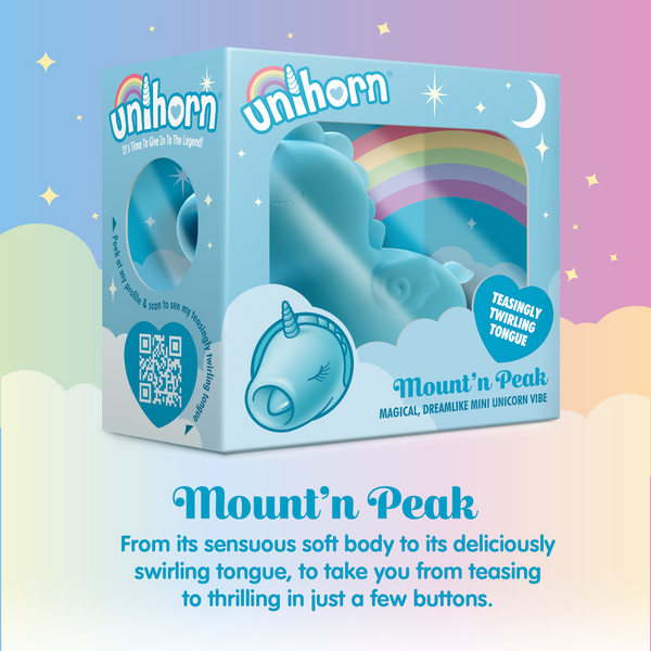 Unihorn Mount'n Peak Twirling Tongue Rechargeable Vibe - Extreme Toyz Singapore - https://extremetoyz.com.sg - Sex Toys and Lingerie Online Store